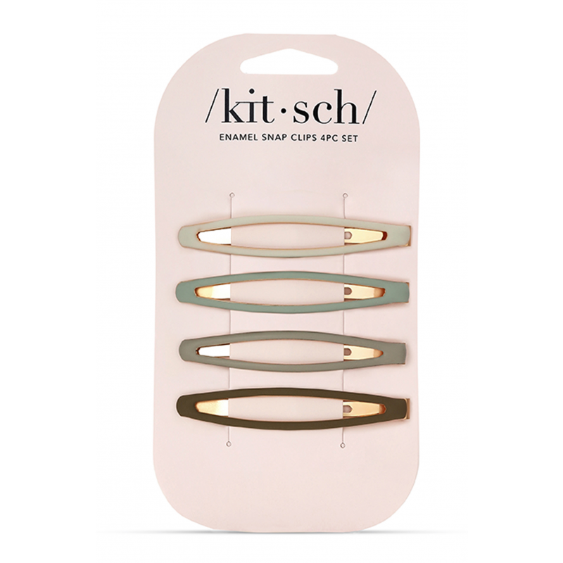 Set fermagli a scatto allungate 4 pezzi, eucalipto