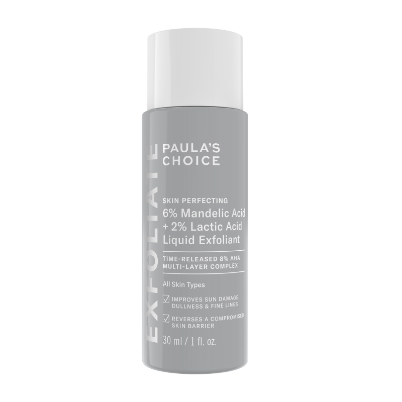 6% Mandelic + 2% Lactic Acid AHA Liquid Exfoliant - Travel Size