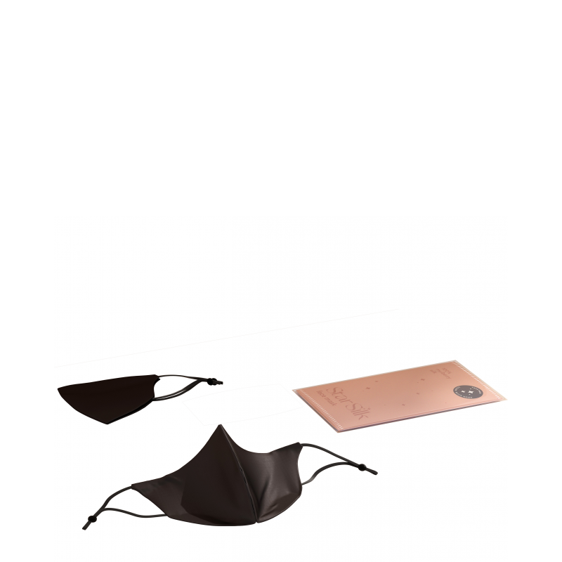 Mascherina in seta per il viso Black Moon