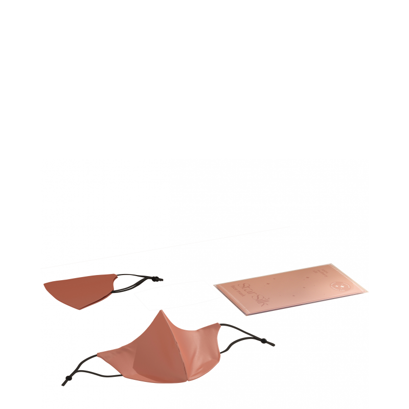 Mascherina in seta per il viso Daydream Pink