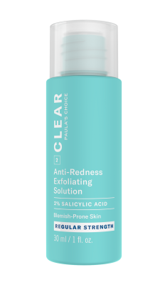 Clear Regular Strength Anti-Redness Exfoliating Solution With 2% Salicylic Acid Travel Size - Esfoliante Anti Rossore Formato Prova