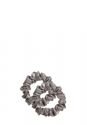 Set di due elastici in seta per i capelli Silver Stardust MIDI
